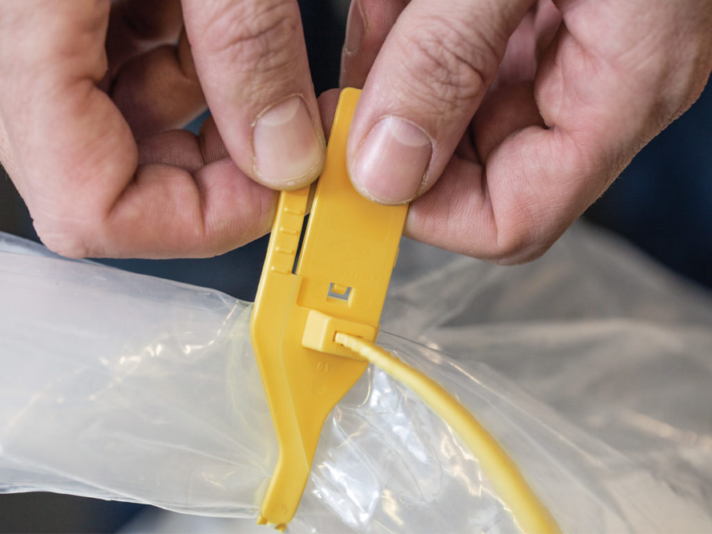 Tamper evident seals SapiSelco Cable Ties